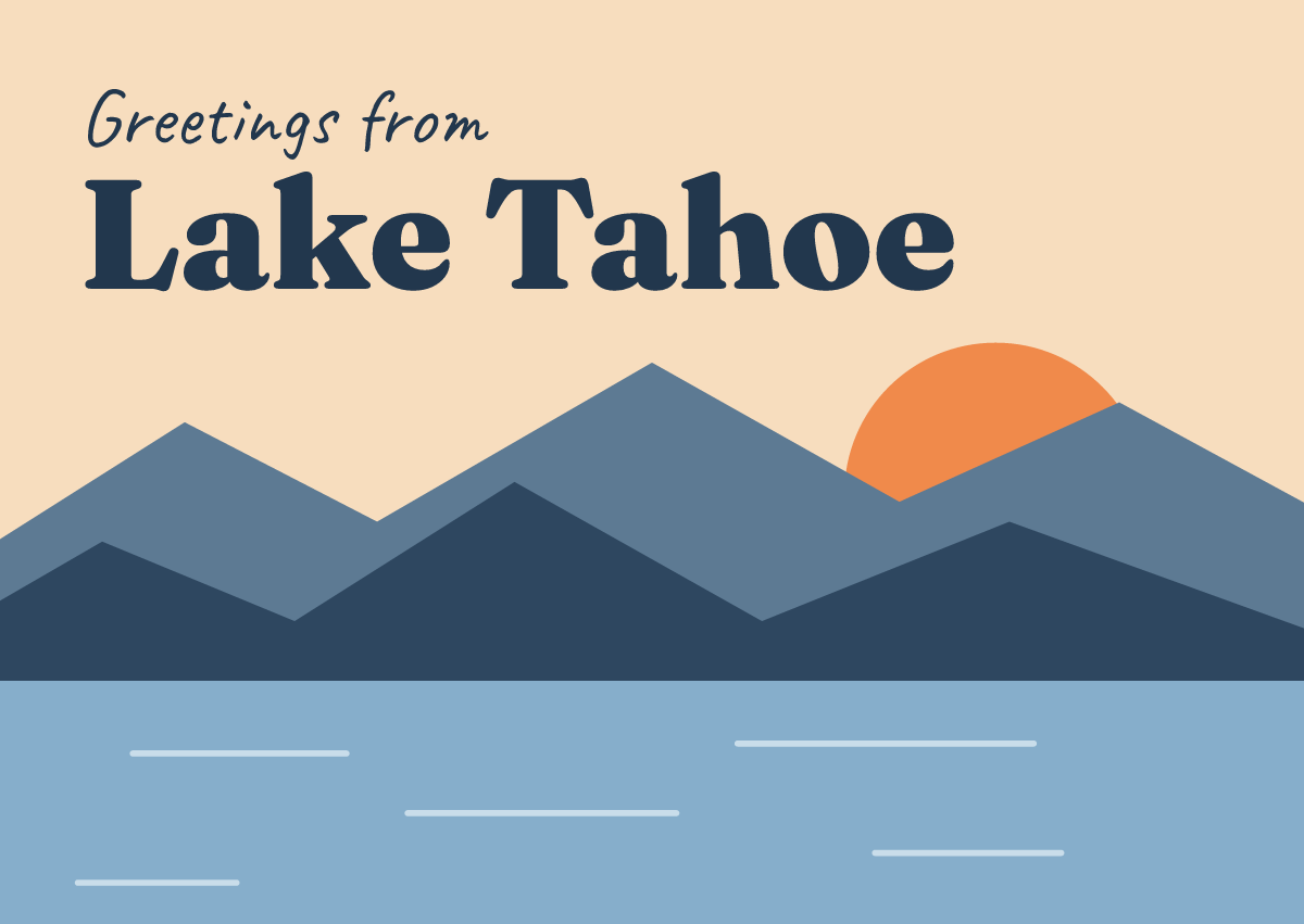 Front of the postcard template
